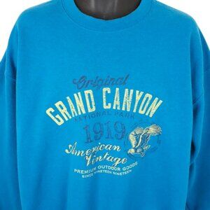 Vintage Grand Canyon Sweatshirt Mens Size XL Blue 90s Y2K National Park